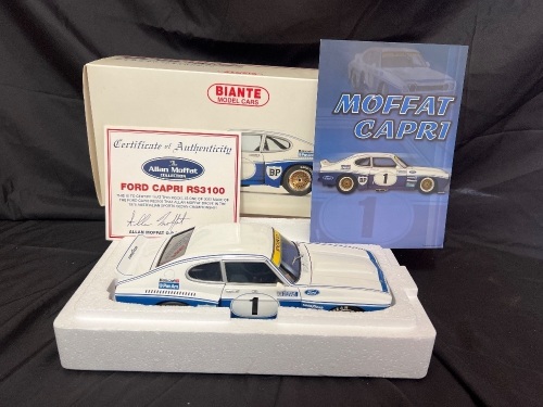1975 Ford Capri RS3100 - # 1 Allan Moffat - Blue White BP Australian Sports Sedan Championship - 2119 / 3000 - Biante183758001 - Certificate Signed Allan Moffat