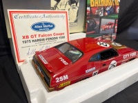 1975 Ford Falcon XB GT Coupe - # 25 Allan Moffat/Ian Geoghegan - Red Gold City Ford Hardie Ferodo 1000 - 3716 / 6000 - AUTOart87511 - Certificate Signed Allan Moffat - 2
