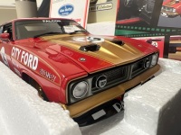 1975 Ford Falcon XB GT Coupe - # 25 Allan Moffat/Ian Geoghegan - Red Gold City Ford Hardie Ferodo 1000 - 3716 / 6000 - AUTOart87511 - Certificate Signed Allan Moffat - 3
