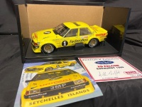 1980 Ford Falcon XD - # 1 Allan Moffat/John Fitzpatrick - Yellow Federation Unipart Hardie Ferodo 1000 - 1901 / 6000 - Biante182001025 - Certificate Signed Allan Moffat