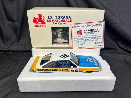 1977 Holden Torana LX A9X - # 25 Peter Brock - Bill Patterson Hardie Ferodo 1000 - 1462 / 6000 - Biante87761 - Certificate Signed Peter Brock