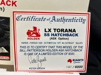 1977 Holden Torana LX A9X - # 25 Peter Brock - Bill Patterson Hardie Ferodo 1000 - 1462 / 6000 - Biante87761 - Certificate Signed Peter Brock - 2