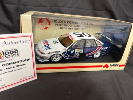 1997 Holden Commodore VS - Peter Brock/Mark Skaife - Primus Bathurst 1000 Pole - 3638 / 6000 - BianteB180402B - Certificate Signed Peter Brock