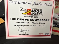 1997 Holden Commodore VS - Peter Brock/Mark Skaife - Primus Bathurst 1000 Pole - 3638 / 6000 - BianteB180402B - Certificate Signed Peter Brock - 2