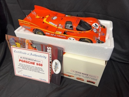 1984 Porsche 956 - # 34 Peter Brock/Larry Perkins - Team Australia Le Mans 24 Hour - 1349 / 2500 - Biante183846934 - Certificate Signed Peter Brock