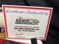 2004 Holden Monaro 427 - # 05 Peter Brock - Team Brock Nations Cup - 0450 / 2004 - AUTOart80457 - Certificate Signed Peter Brock - 4