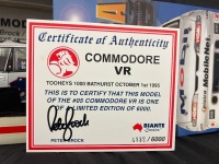 1995 Holden Commodore VR - # 05 Peter Brock - Tooheys 1000 - 4332 / 6000 - BianteB180401A - Certificate Signed Peter Brock - 2