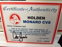 2003 Holden Monaro CV8 - # 05 Peter Brock/A. Gigney - Targa Tasmania - 2170 / 4000 - AUTOart80314 - Certificate Signed Peter Brock - 5