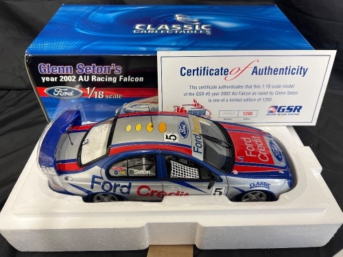 2002 Ford Falcon AU - # 5 Glenn Seton - Ford Credit GSR - 0562 / 1200 - Classic Carlectables 18027
