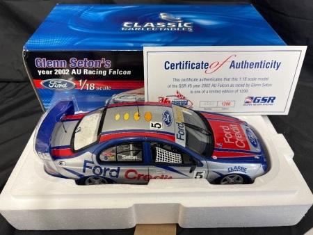 2002 Ford Falcon AU - # 5 Glenn Seton - Ford Credit GSR - 0562 / 1200 - Classic Carlectables 18027