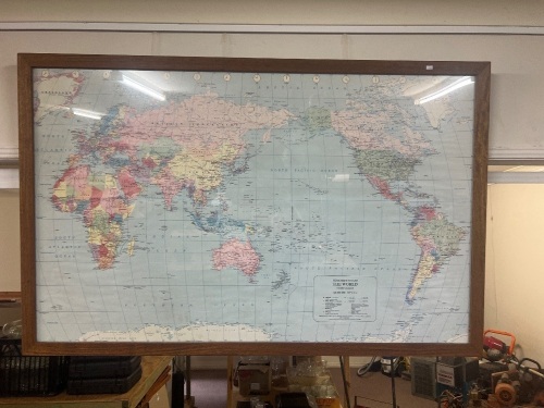 Heavy Framed World Map - Hema Maps Pty Ltd