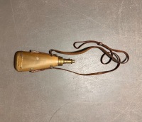 Horn powder flask adjustable brass charger - 2