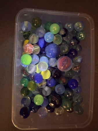 Assortment of Marbles - Inc UV Glow Marbles and Rare