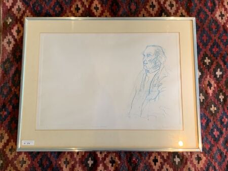 Framed Signed Screenprint Robert Graves Signed Nils Burwitz 79