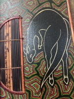 Hand Carved Wooden Ethnic Wall Panel - 4
