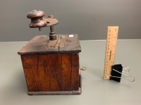 Antique Timber Hand Coffee Grinder - 6