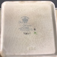 Crown Devon Jar, Biarritz Plate & Pair Turned C/Sticks