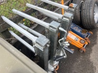 4 x Galvanized Steel Ute Canopy Jack-off Legs