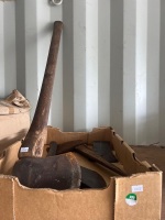 Box Lot of Axes and Axe Heads - 2