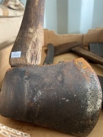 Box Lot of Axes and Axe Heads - 3