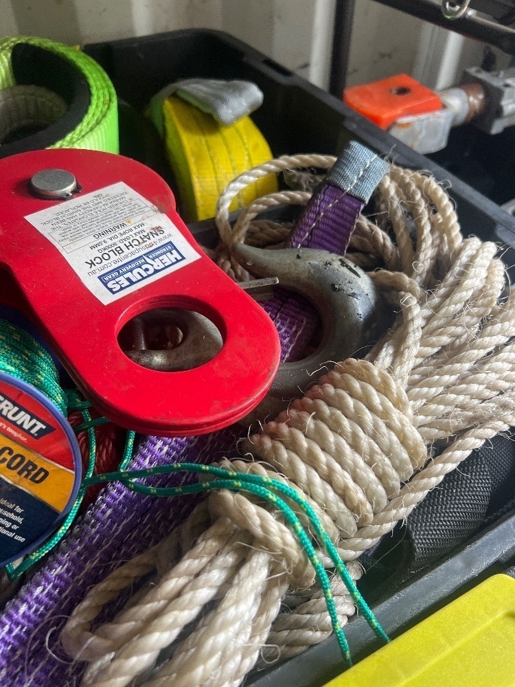 Lrt Rope Container Box Lot of Assorted Rope