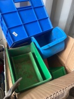 Large Lot of Assorted Coloured Storage Boxes and Containers - 2