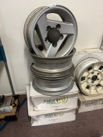 5x Silver 5-Spoke Suzuki Alloy Rims &ndash; 5-Stud