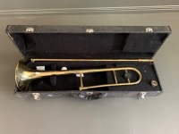 Brass Trombone in Case