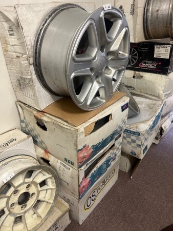 4x Silver 5-Spoke Ford Alloy Rims &ndash; 5-Stud
