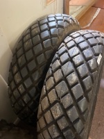 2 x Large Agricultural Tractor Tyres &ndash; Block Tread Pattern - 2