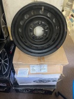 4x Black Steel Rims &ndash; 5-Stud, Multi-Hole Design