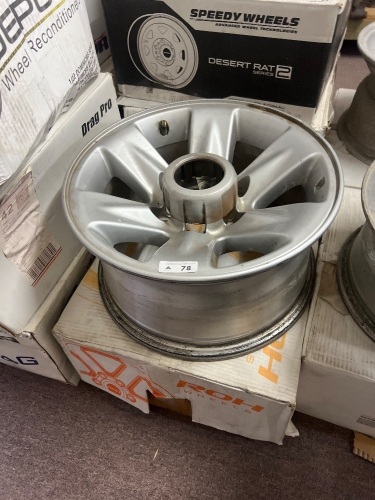 2x Silver 5-Spoke Alloy Rims