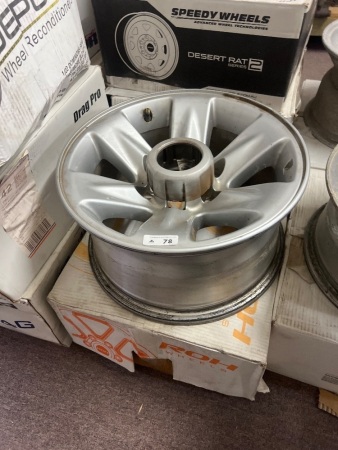 2x Silver 5-Spoke Alloy Rims