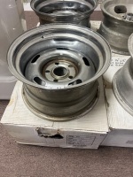2 x 16x8" Silver Steel Rim &ndash; 5-Stud, PCD 6/150