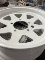 4x White 6-Spoke Steel Off-Road Rims &ndash; 6-Stud - 2