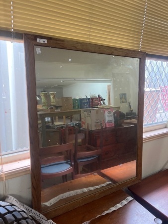 Large Timber-Framed Wall Mirror
