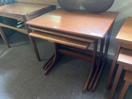 Set Of Wooden Nesting Tables (3)