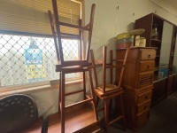 4 x Classic Wooden Stools