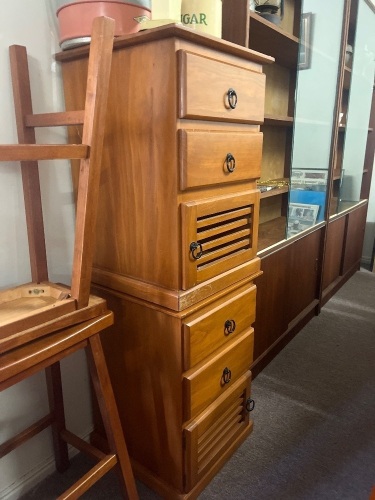 2 x Stacking Wooden Bedside Cabinets With Drawers