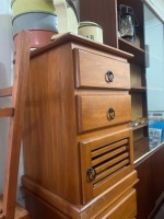 2 x Stacking Wooden Bedside Cabinets With Drawers - 2