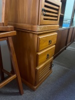 2 x Stacking Wooden Bedside Cabinets With Drawers - 3