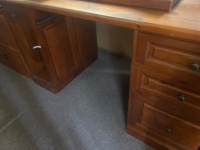 Large Timber Office Desk - 3
