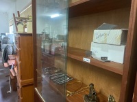 2 x Timber Display Cabinets With Sliding Glass Doors And Lower Cupboards - 3