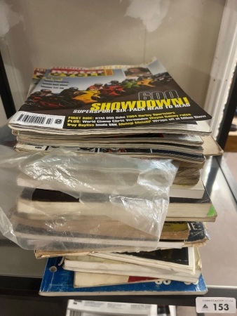 Lot Of Motorcycle, Motorbike And Automotive Books And Magazines