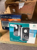 Assorted Electrical Items Including Logitech Speakers, Battery Charger And Circular Saw - 2