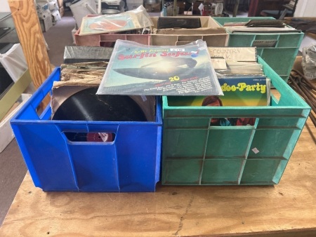 2 x Boxes of Various Records with Various Genres