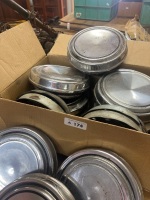 Box Lot of Chrome Hubcaps and Wheel Centre Caps - 2