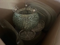 Box Lot of Glass Plates - 2