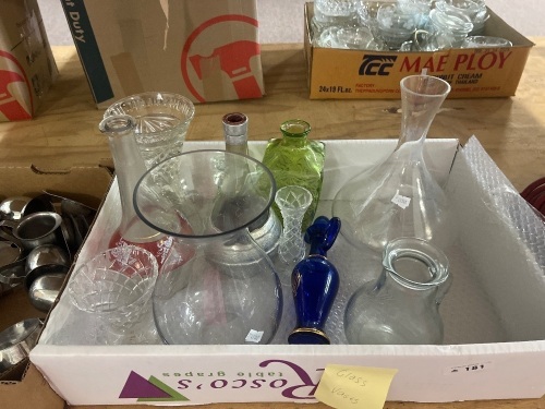 Lot of Glass Vases and More
