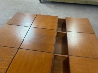 Modern square coffee table with hidden storage - 2